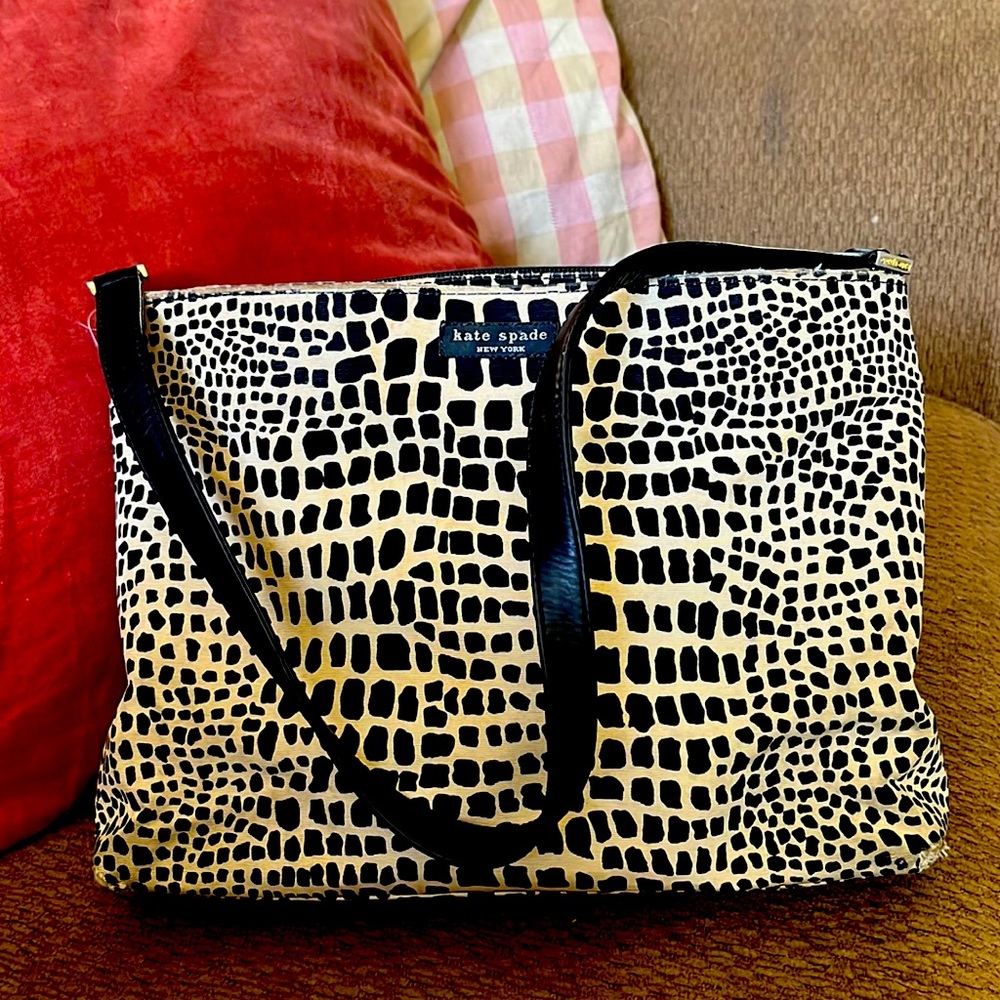 AUTHENTIC Kate Spade Lizard Faille Handbag